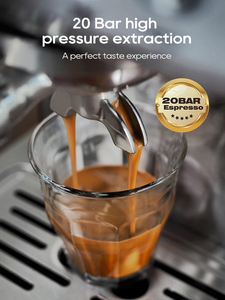 HiBREW H10A – profesionalni črni aparat za espresso | nastavljiva temperatura in prostornina | sistem prednamakanja