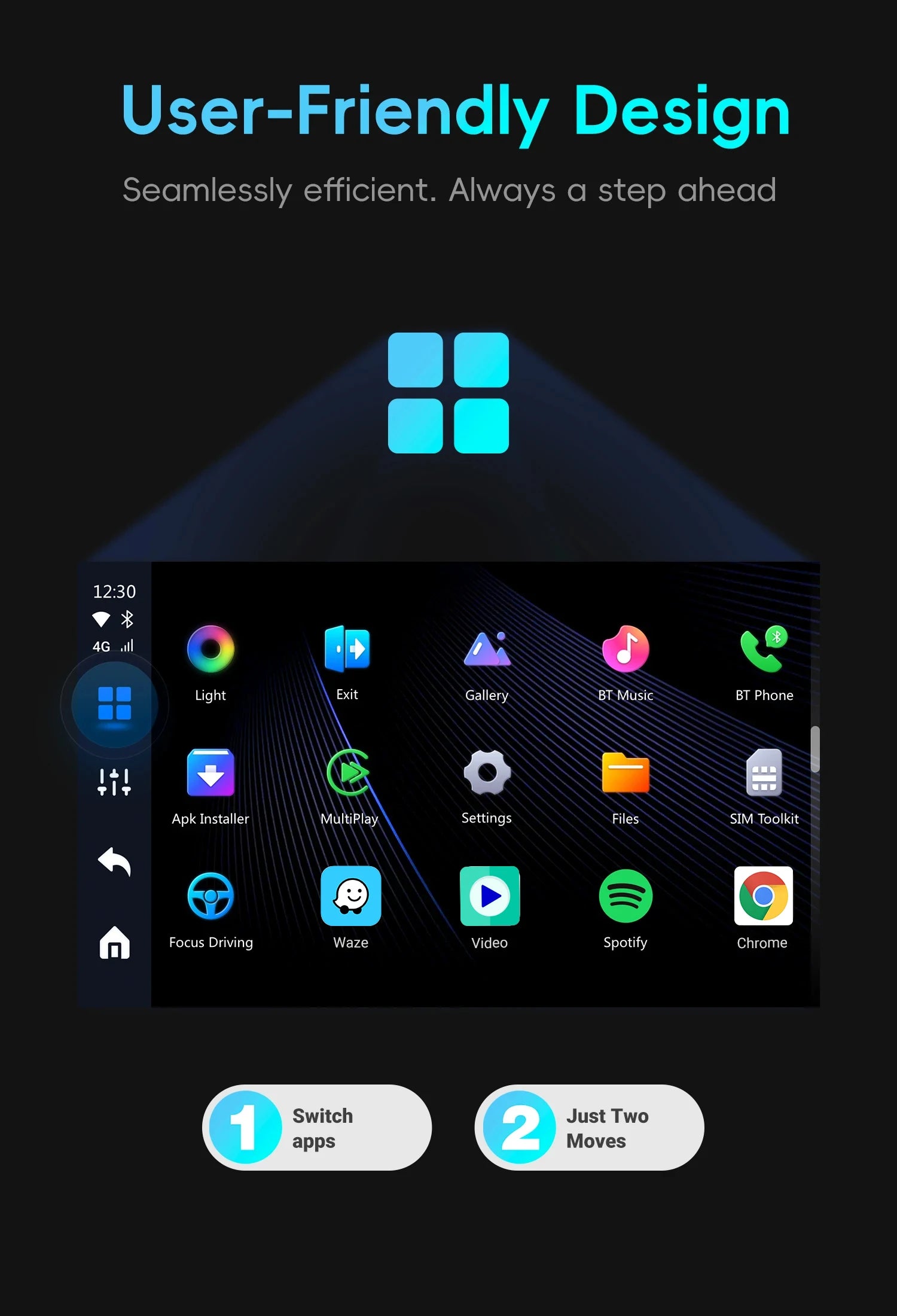 OTTOCAST Picasou 3 Wireless CarPlay AI Box with mini HDMI