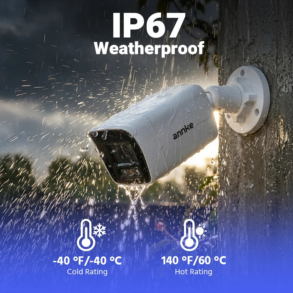 ANNKE 3K 5‑v‑1 8‑kanalni sistem DVR | 5MP kamere, dvosmerni zvok, barvni nočni vid