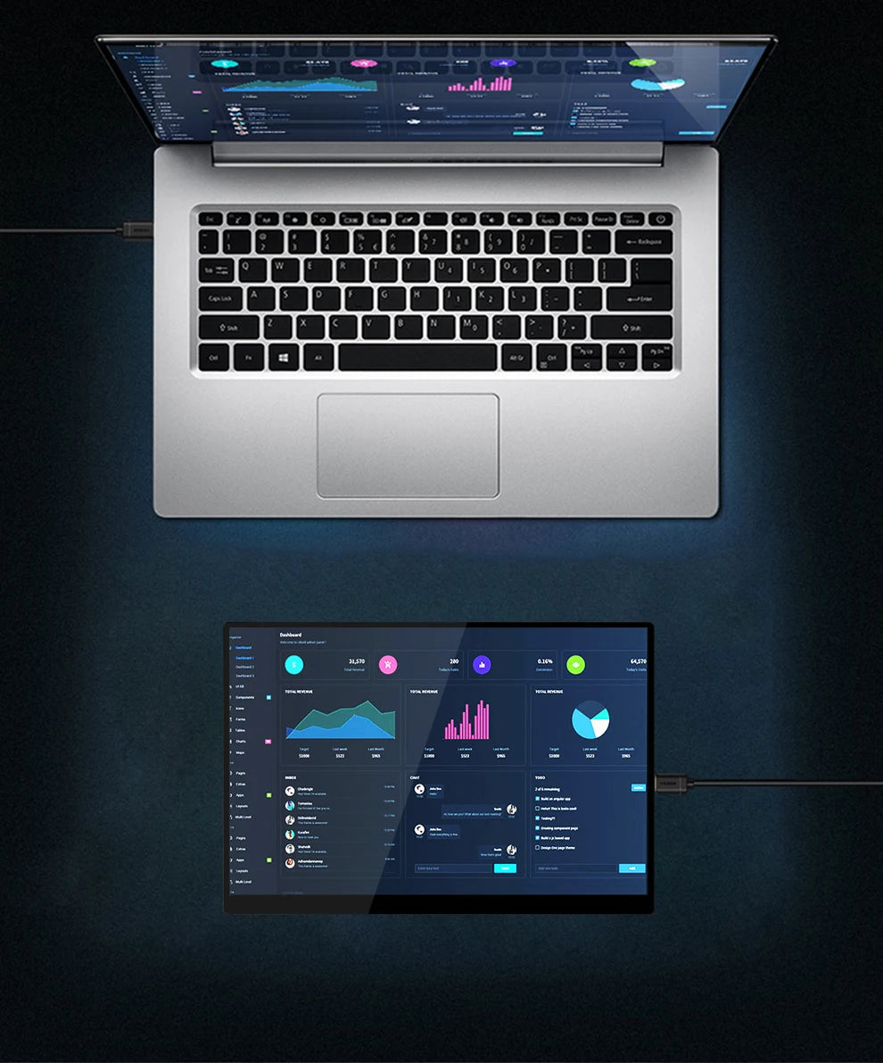 ZEUSLAP 10,5-palčni prenosni zaslon na dotik | 1920 × 1280 FHD, 100 % sRGB, IPS, Type‑C in HDMI