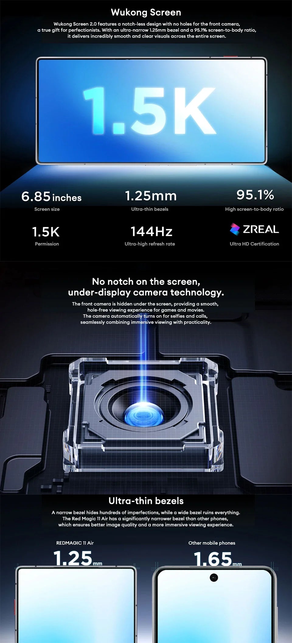 REDMAGIC 11 Air 5G Gaming Phone | Snapdragon 8 Elite & RedCore R4 | 7000mAh Battery | 80W Fast Charge | 144Hz Esports Display - Limetastore