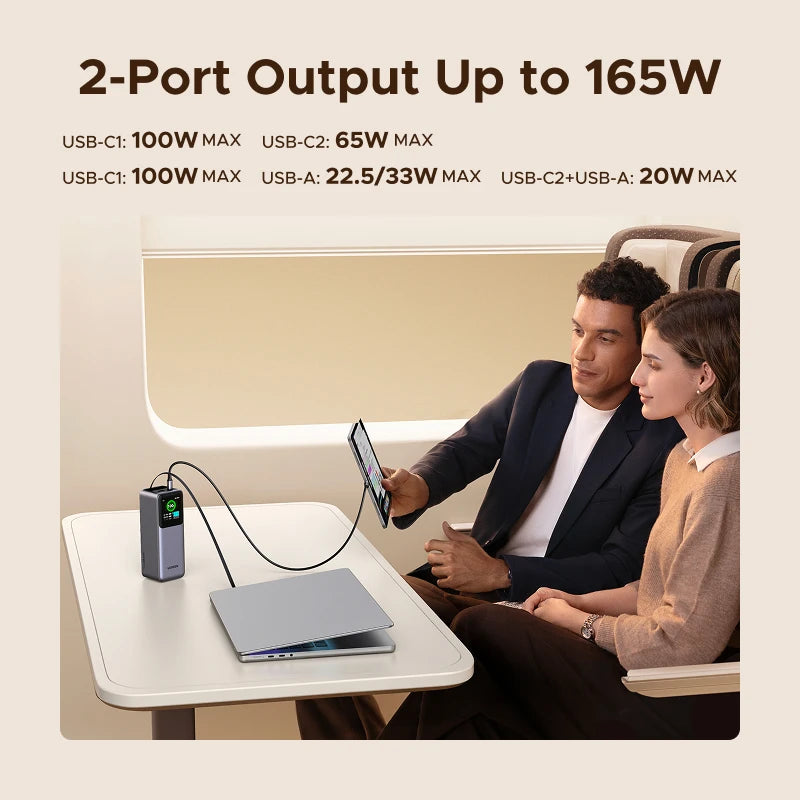 UGREEN Nexode 165W 20000mAh Power Bank – PD3.0 100W Fast Charging Portable USB‑C