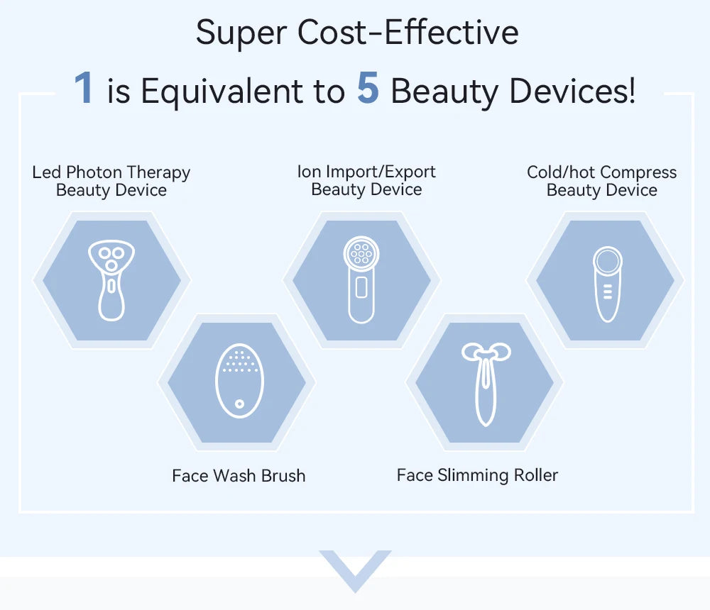 ANLAN EMS Facial Massager Pro Face Lifting Skin Rejuvenation Cold Compress Deep Cleaning Anti-aging Skincare Beauty Device