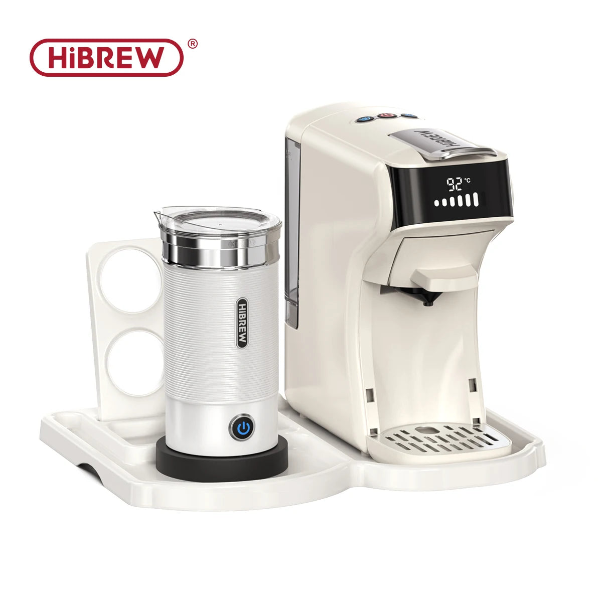 HiBREW H1B – aparat za kavo 6 v 1 na več kapsul | aparat za pripravo toplega in hladnega espressa | združljiv s kapsulami Dolce Gusto, Nespresso in mleto kavo