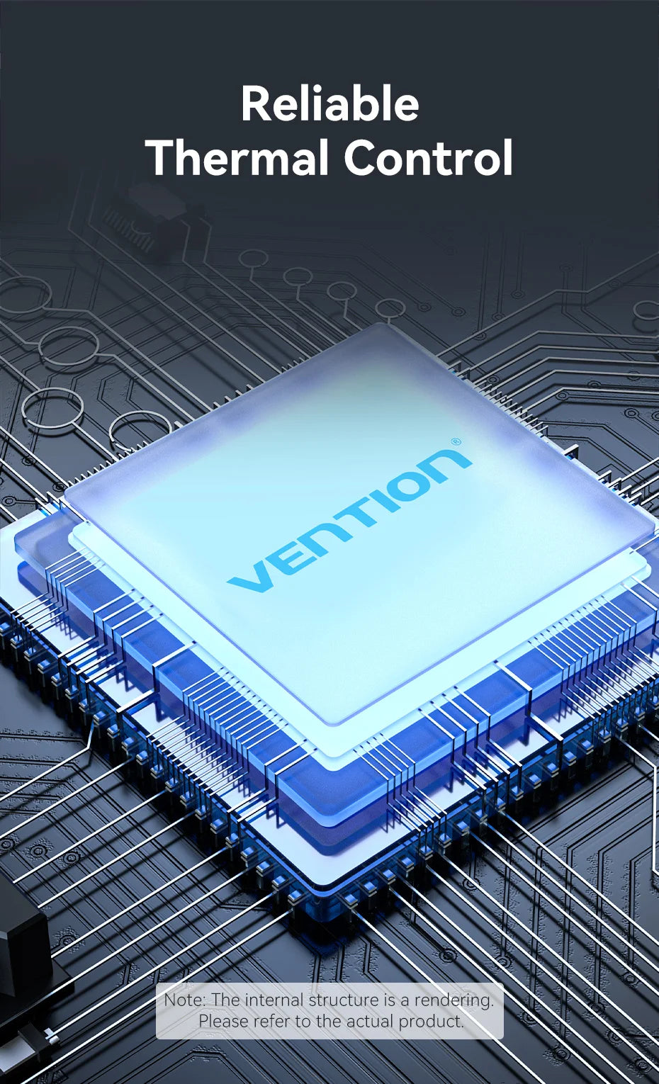 Vention USB 3.0 Ethernet HUB | Gigabit RJ45 1000Mbps Adapter with USB Expansion