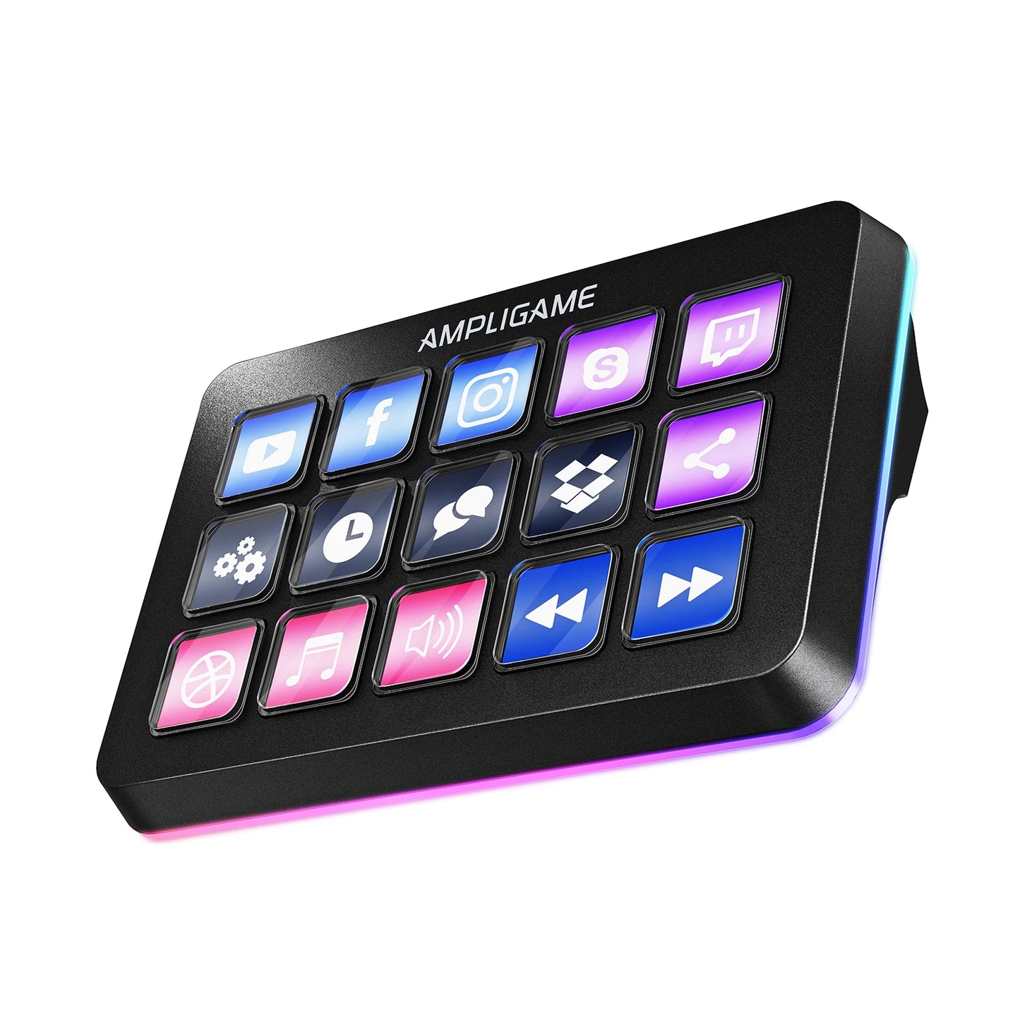 FIFINE D6 Stream Controller | 15 Customizable Macro Keys for OBS & Twitch