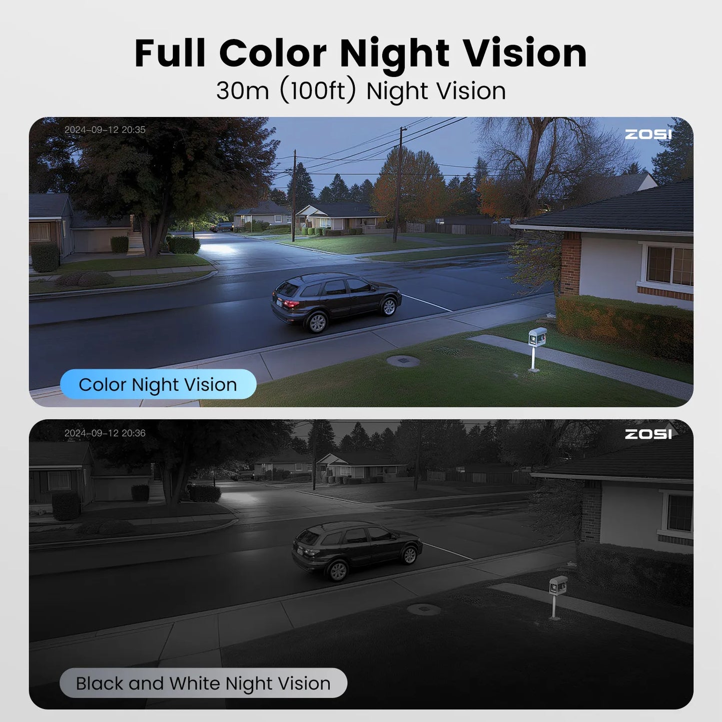 ZOSI 8MP PTZ PoE Security Camera System – 4K AI Face/Person/Vehicle Detection
