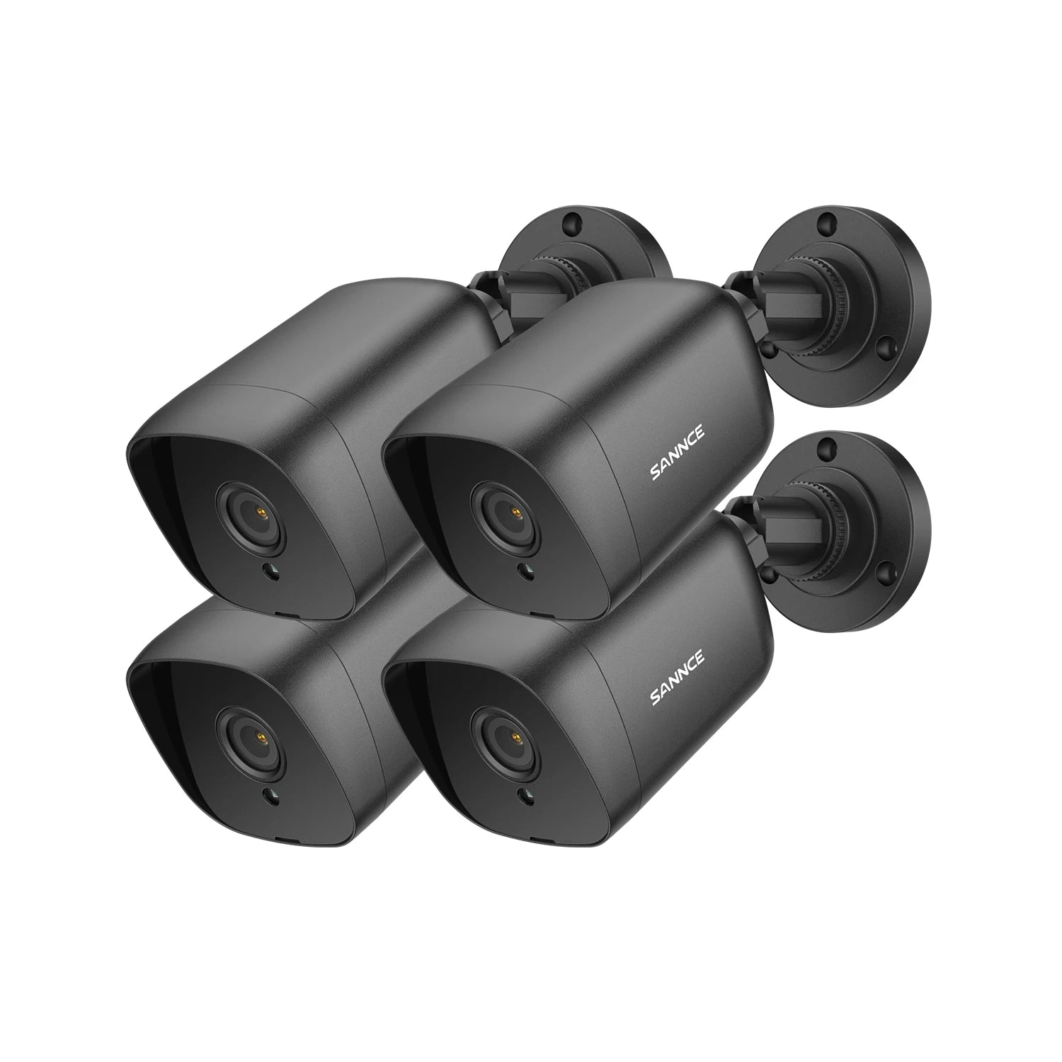 SANNCE 5MP TVI kamere | 4× IR nočni vid, 12 IR LED, 3,6 mm leča, BNC kabel