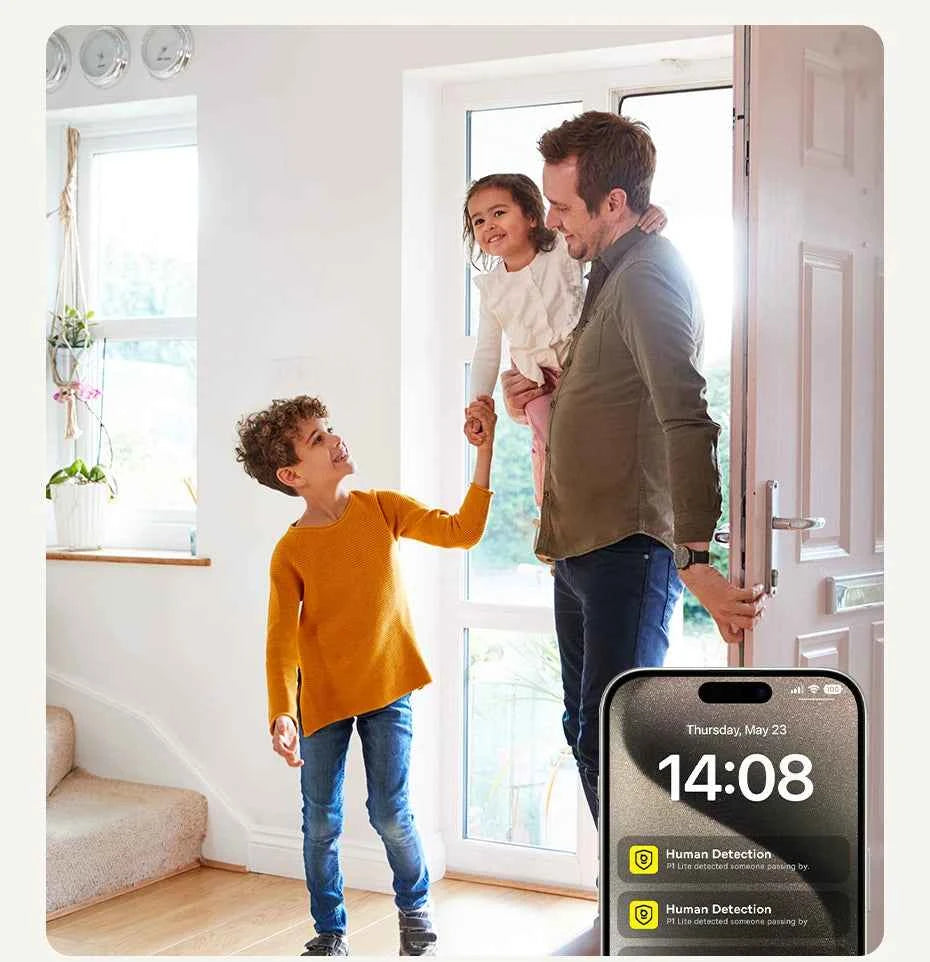 Baseus Security P1 Lite Indoor Camera 2K 3MP Pan&Tilt Smart Mini WiFi IP Camera Wireless Home Security Full HD Auto AI Tracking - Limetastore