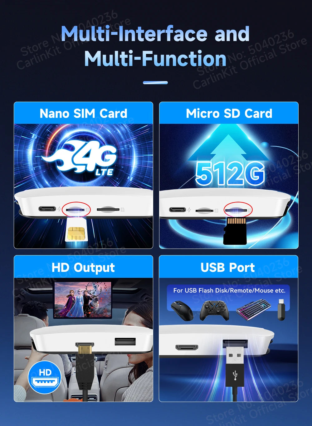 CarlinKit Android 13 HDMI Wireless CarPlay AI Box