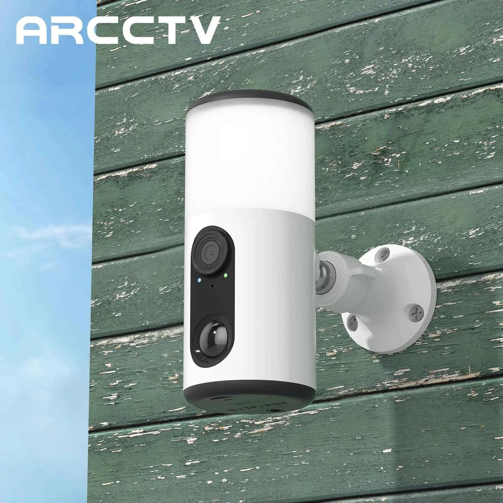ARCCTV 4MP Wireless Solar Camera Outdoor Surveillance Motion Detection Color Night Vision Security Floodlight Solar Wifi Camera - Limetastore