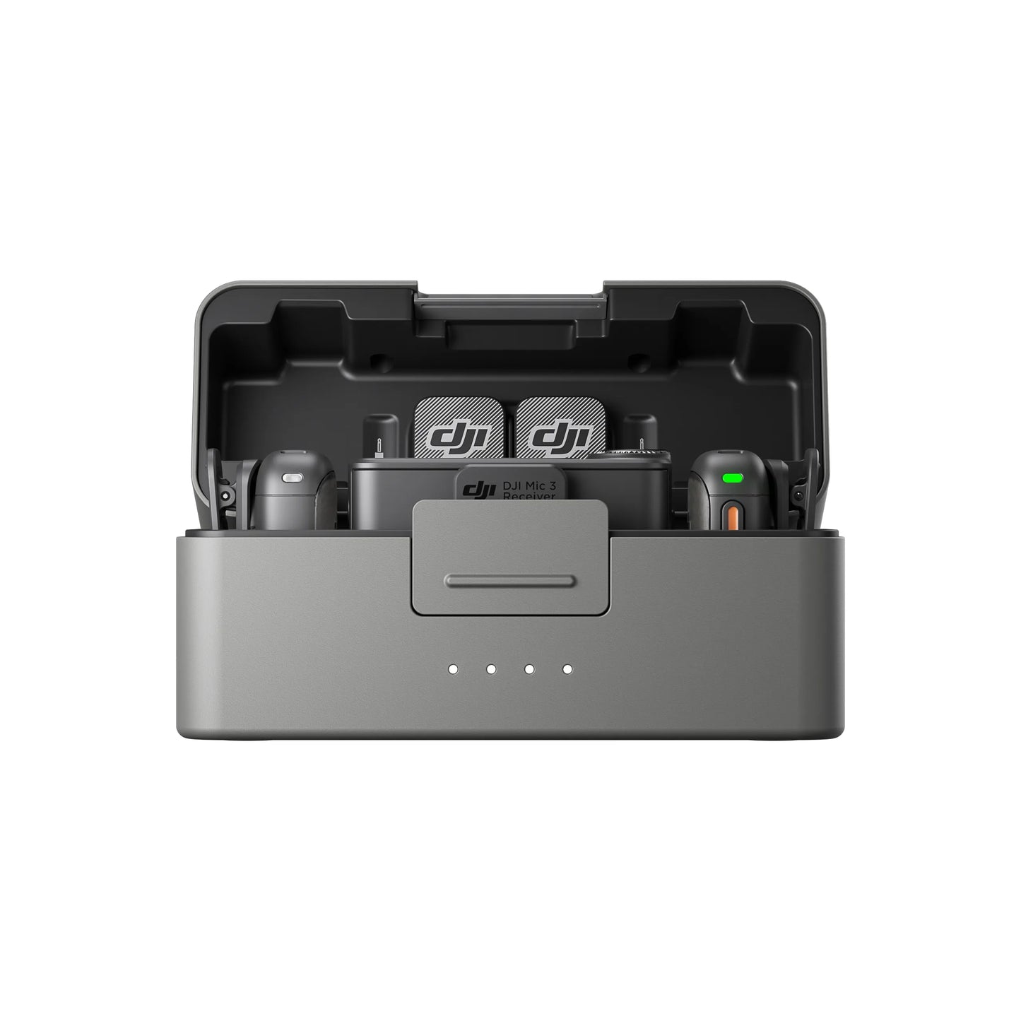 DJI Mic 3 – Sistem brezžičnih lavalier mikrofonov (kompleta 1TX+1RX / 2TX+1RX) s polnilno torbico, prilagodljiv nadzor ojačenja