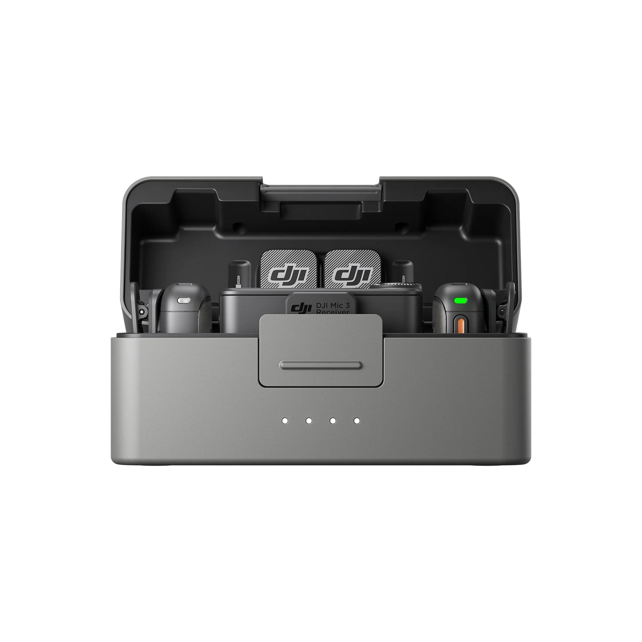 DJI Mic 3 – Sistem brezžičnih lavalier mikrofonov (kompleta 1TX+1RX / 2TX+1RX) s polnilno torbico, prilagodljiv nadzor ojačenja