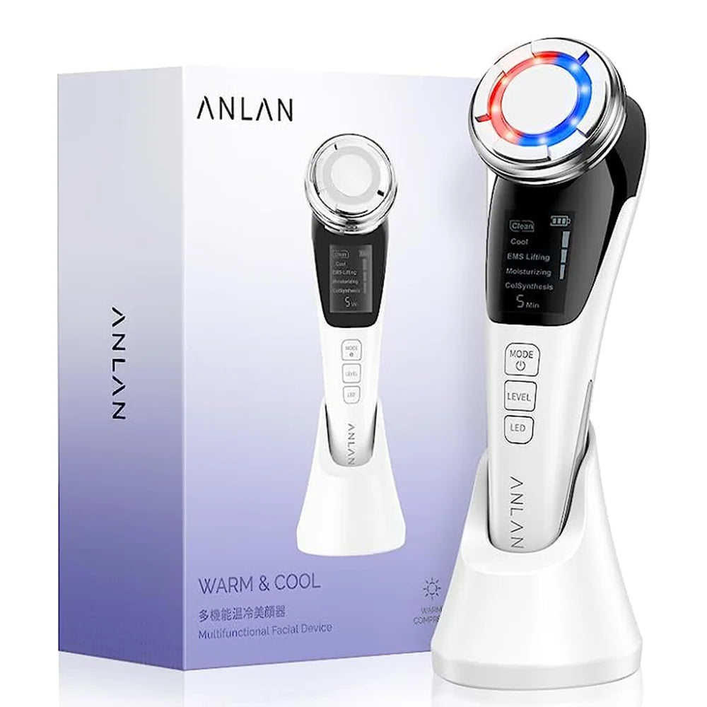 ANLAN EMS masažer za obraz | LED, toplo/hladno, lifting & globinsko čiščenje