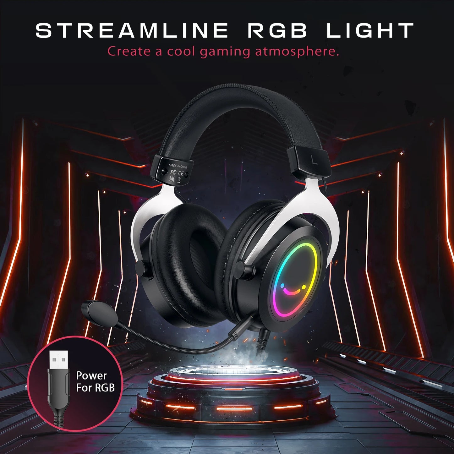 FIFINE Ampligame H3 Gaming slušalke | Stereo zvok in odstranljiv mikrofon