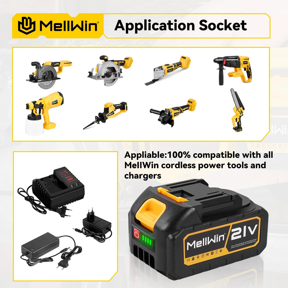 MELLWIN 125MM Electric Orbital Sander 3 Speeds Adjustable Cordless Grinding Sanding Polishing Machine For Makita 18V Battery Pin - Limetastore