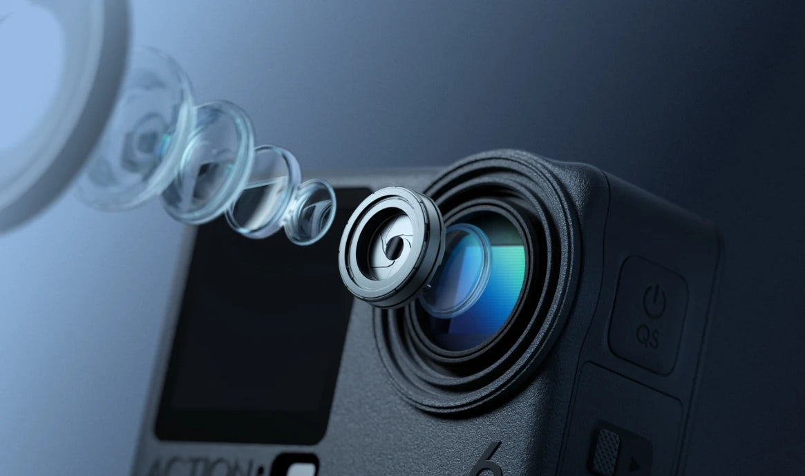 DJI Osmo Action 6 Life – Variable Aperture f/2.0–f/4.0, 1/1.1" Sensor, Ultra‑HD 8K Video