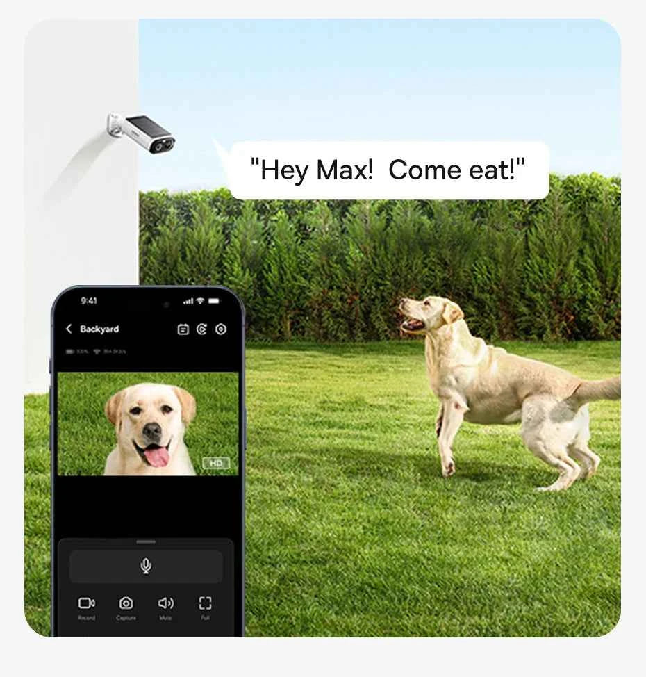 Baseus Security S1 Lite Wireless Outdoor Camera 4-Cam Solar Security Camera 2K Clarity With Power 135°FOV IP67 512GB Wifi Camera - Limetastore