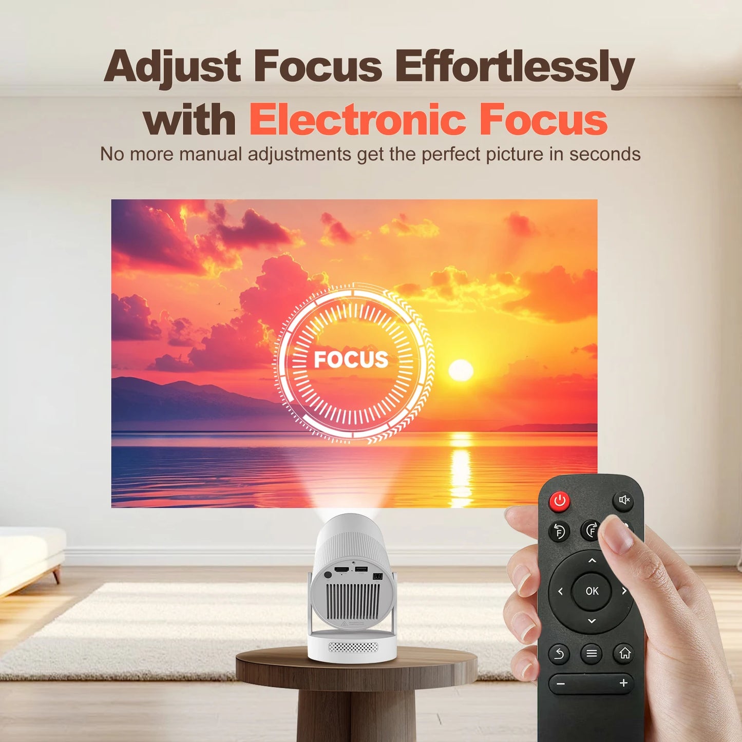 Magcubic HY300 Ultra Portable Smart Projector | 300 ANSI 720P | Electric Focus & Android 11