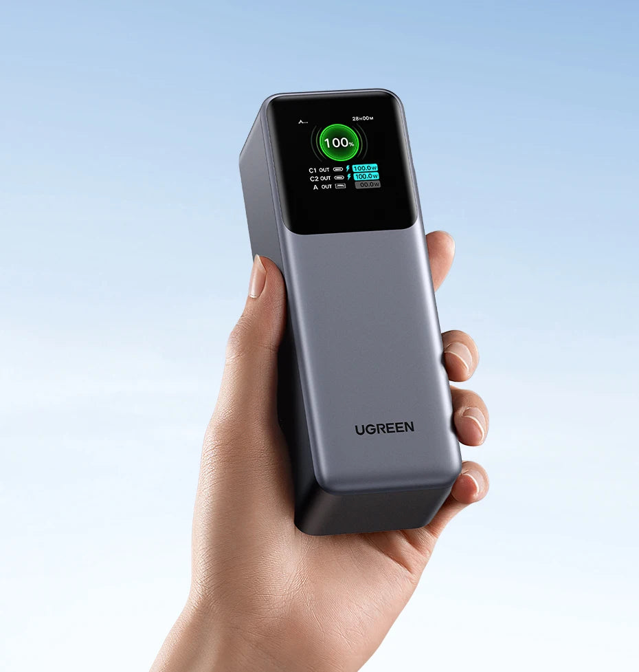 UGREEN Nexode 200W 25000mAh prenosna baterija – PD hitro polnjenje prenosna zunanja baterija