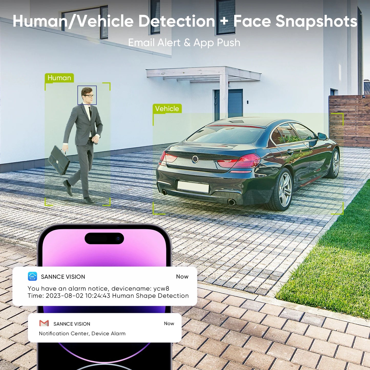 Sistem SANNCE 8-kanalni 8MP PoE NVR | 5MP IP66 kamere, nočno gledanje IR-CUT, žični CCTV komplet