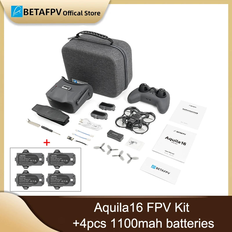 BETAFPV Aquila16 FPV Kit 2026 1S Brushless Whoop RTF Beginner Drone