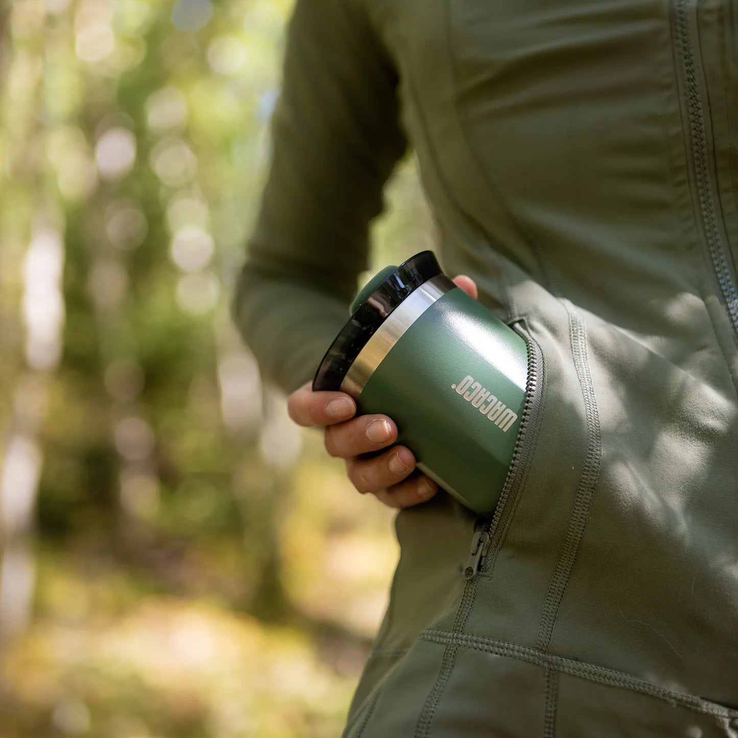 Wacaco Octaroma vakuumska izolirana skodelica za kavo – dvostenska potovalna termovka iz nerjavečega jekla z nepropustnim pokrovom, 180 ml / 300 ml / 450 ml termo skodelica