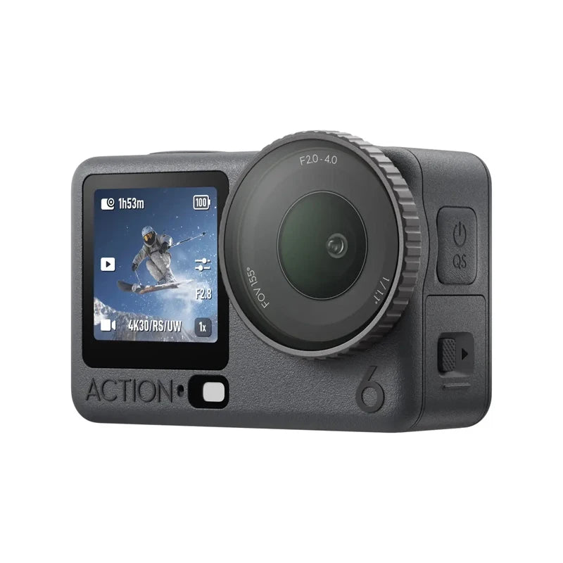 DJI Osmo Action 6 Life – Variable Aperture f/2.0–f/4.0, 1/1.1" Sensor, Ultra‑HD 8K Video