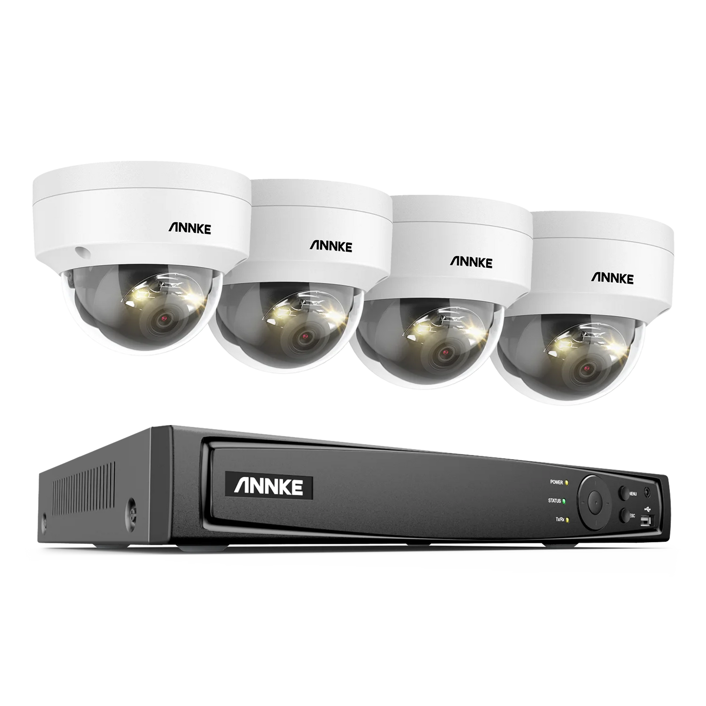 ANNKE 4K Dual-Light PoE CCTV sistem | 8CH H.265+, 2,8 mm leča, zaznavanje ljudi in vozil