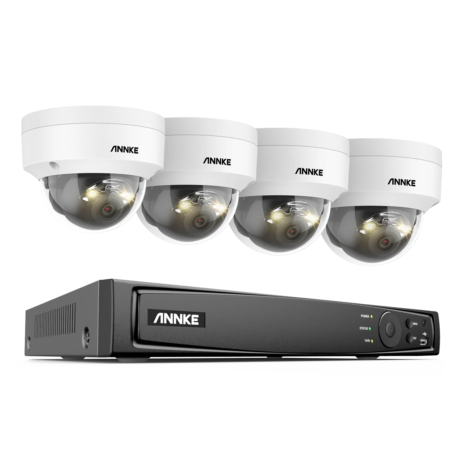 ANNKE 4K Dual-Light PoE CCTV sistem | 8CH H.265+, 2,8 mm leča, zaznavanje ljudi in vozil