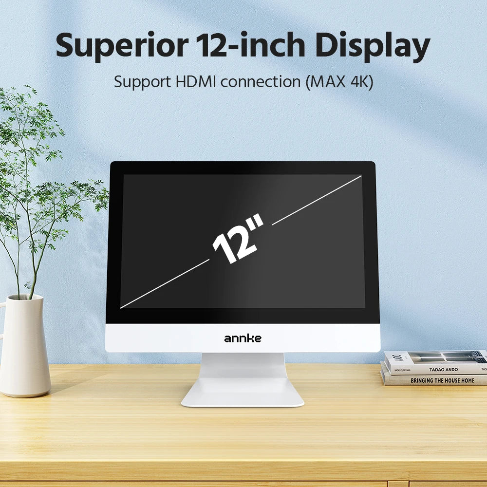 ANNKE 4MP solarni CCTV sistem | 10-kanalni NVR, 5MP PTZ WiFi kamere, PIR in barvni nočni vid