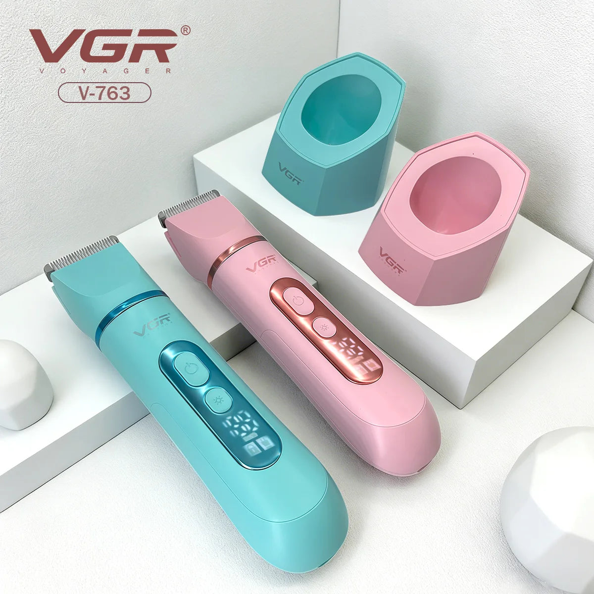 VGR V-763 3-v-1 epilator za ženske IPX7 vodoodporen odstranjevalec dlak