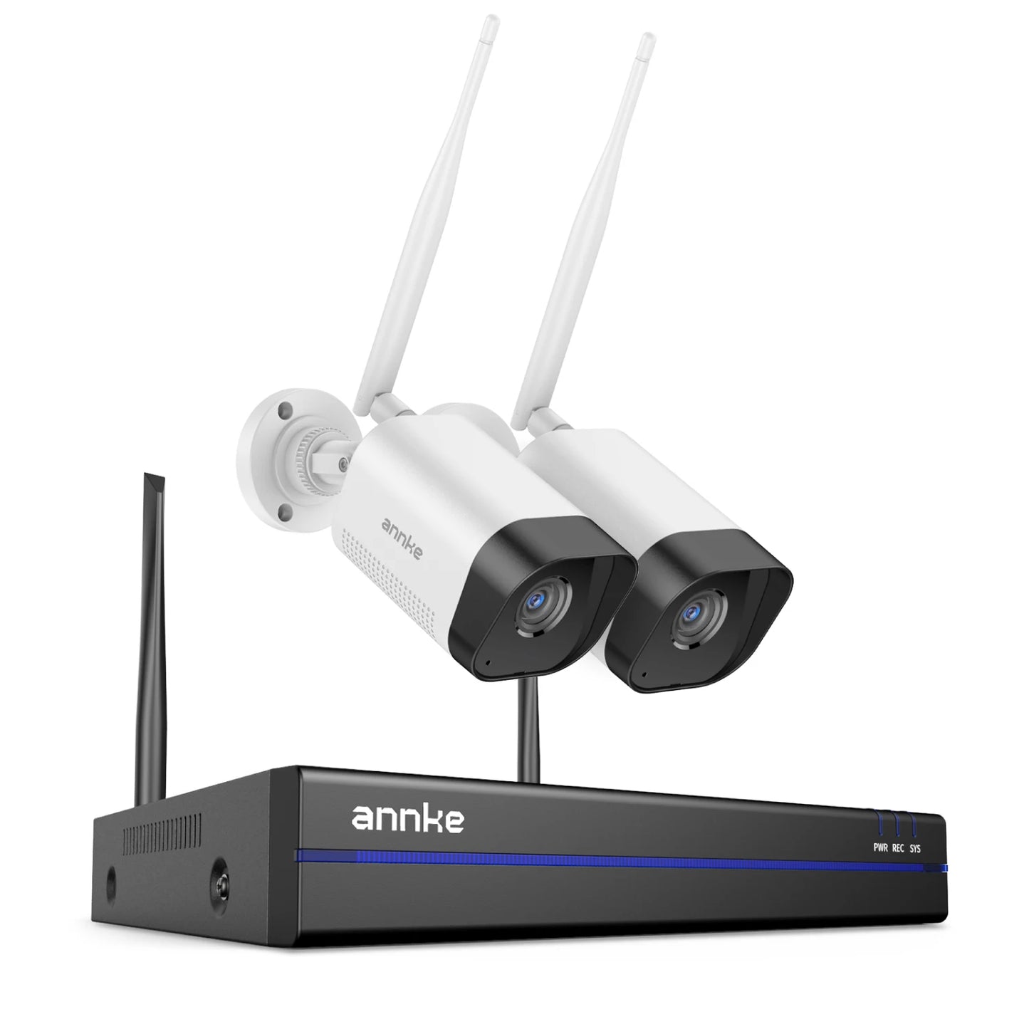 Brezžični sistem videonadzora ANNKE 8MP | 16-kanalni snemalnik NVR, 4K WiFi kamere, dvosmerni zvok
