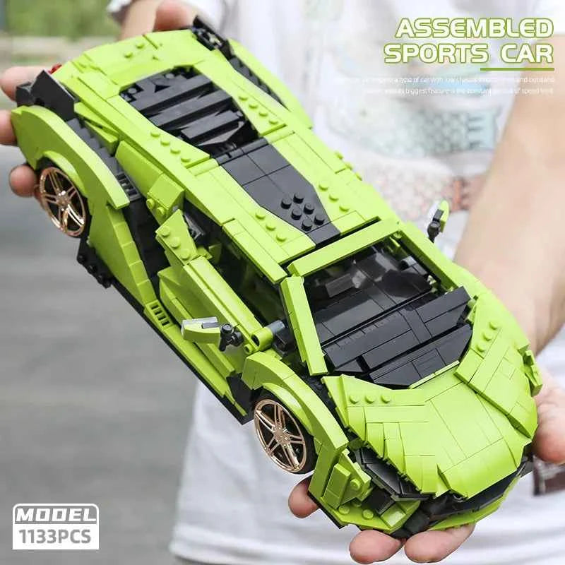 Mould King 10011 Technical Sian Sport Racing Car Building Blocks — DIY Assembly Gift - Limetastore