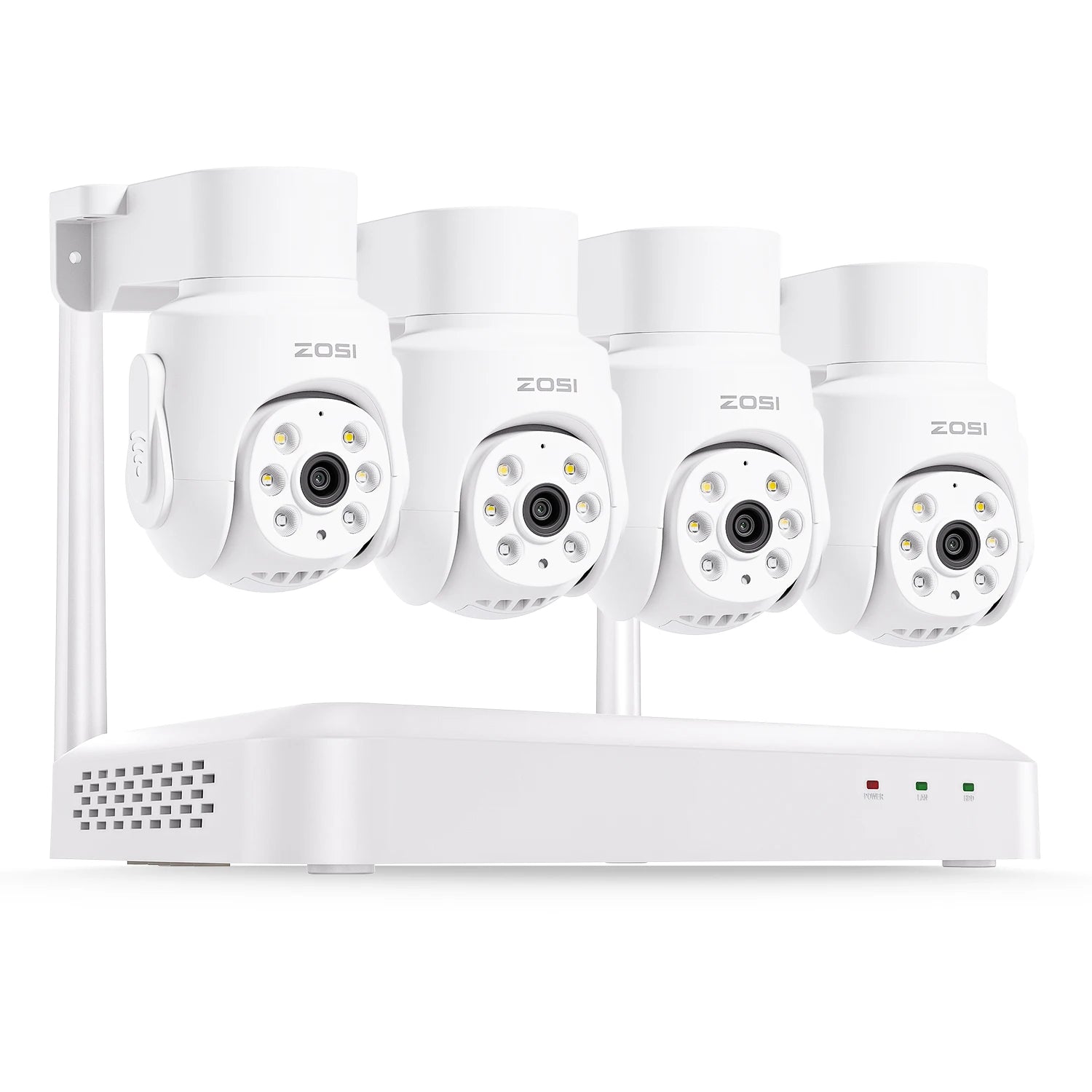 Varnostni kameri sistem ZOSI 3K Wi-Fi 6 – 8-kanalni 4K WiFi NVR s 5MP Pan-Tilt kamerami s samodejnim sledenjem