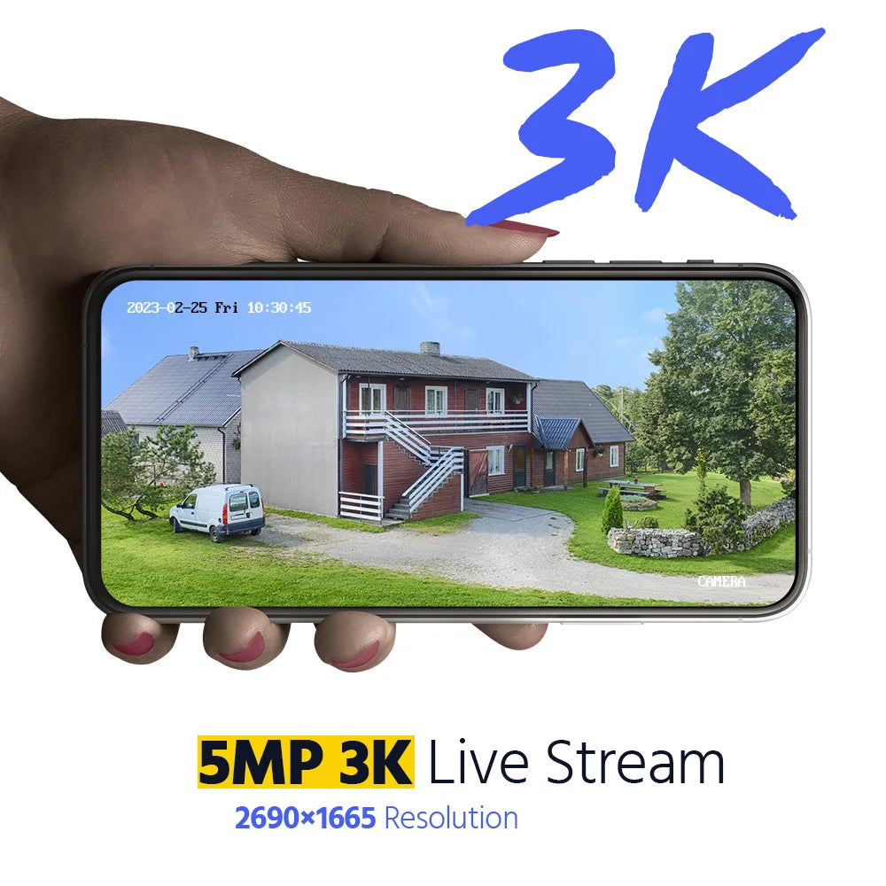 ANNKE 6MP HD IP67 Vodoodporni dvosmerni zvok v kompletu kamer za notranjo in zunanjo uporabo H.265+ analogna CCTV varnostna kamera z vgrajenim mikrofonom
