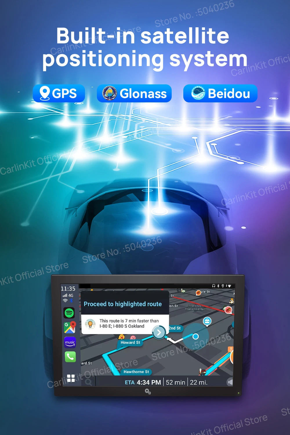 CarlinKit Android 13 LED/PLUS 8+128GB Wireless CarPlay AI Box