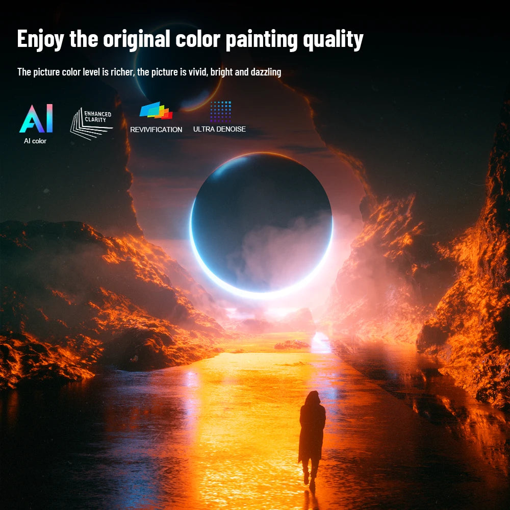 ThundeaL TDA6W pametni Full HD projektor – takojšnje samodejno ostrenje, naravna ločljivost 1080P, podpora za 4K, operacijski sistem Android