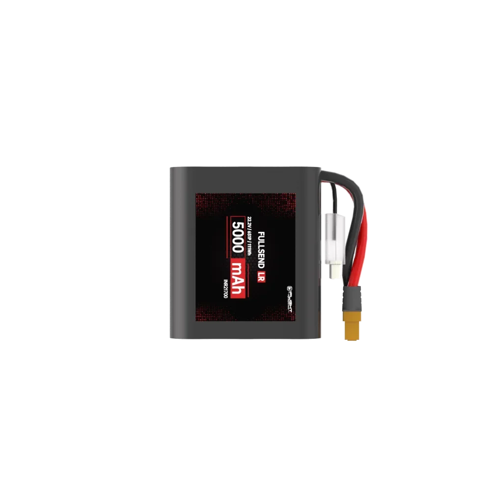 iFlight Fullsend LR 6S 5000mAh Li‑Ion Battery – Low Multiplier Long‑Range Pack with XT60H