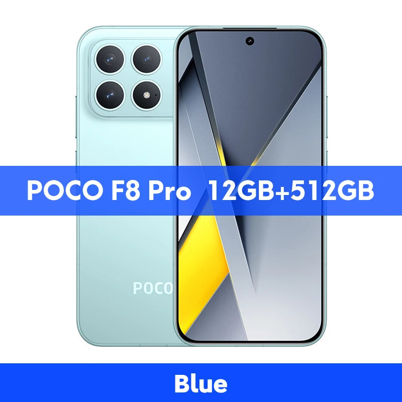 POCO F8 Pro 5G Global Version Smartphone Snapdragon® 8 Elite 6.59" 120Hz AMOLED Display 6210mAh  50MP Camera 100W Charge NFC - Limetastore