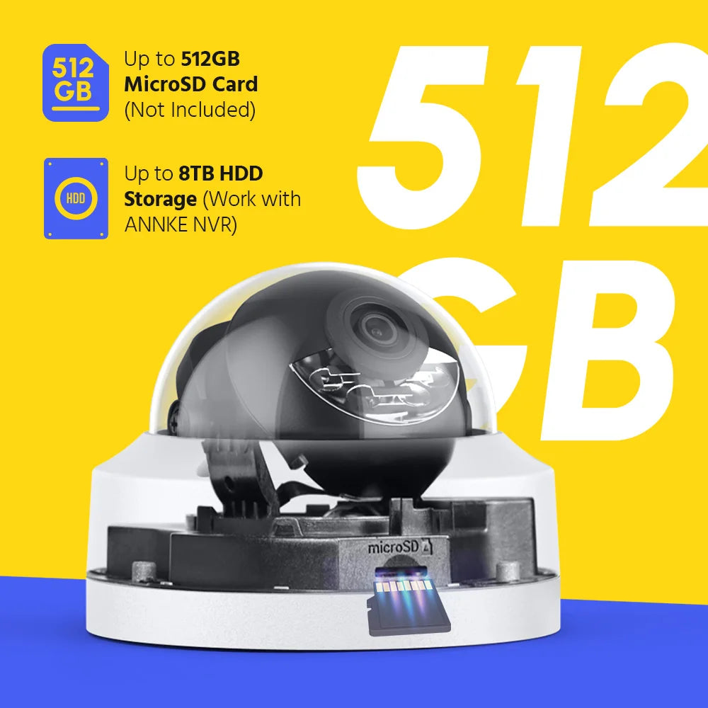 ANNKE 4K 8MP PoE CCTV sistem | 16-kanalni NVR H.265, 16× 8MP EXIR kamere, 30m nočni vid