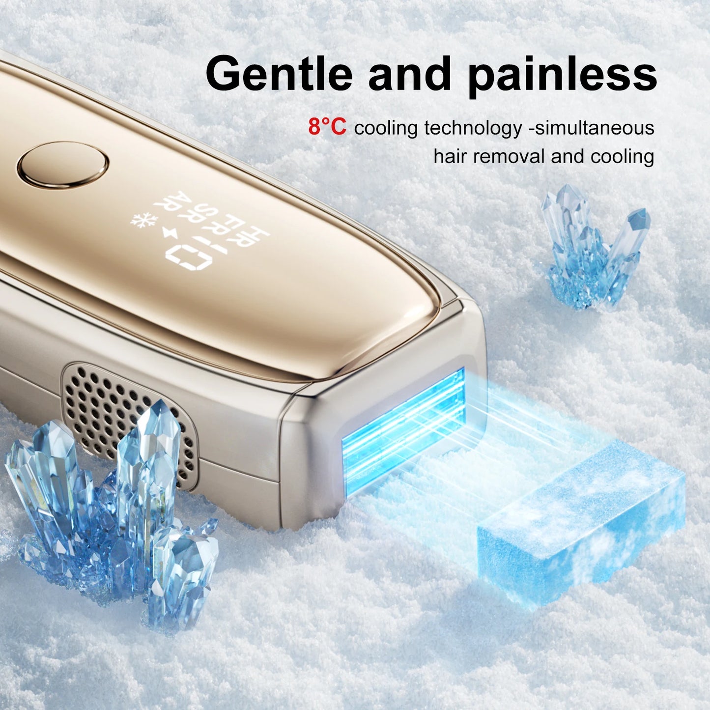 ANLAN IPL Hair Removal | Unlimited Flashes, 26J Power, ICE Cooling, Painless Permanent Hair Removal