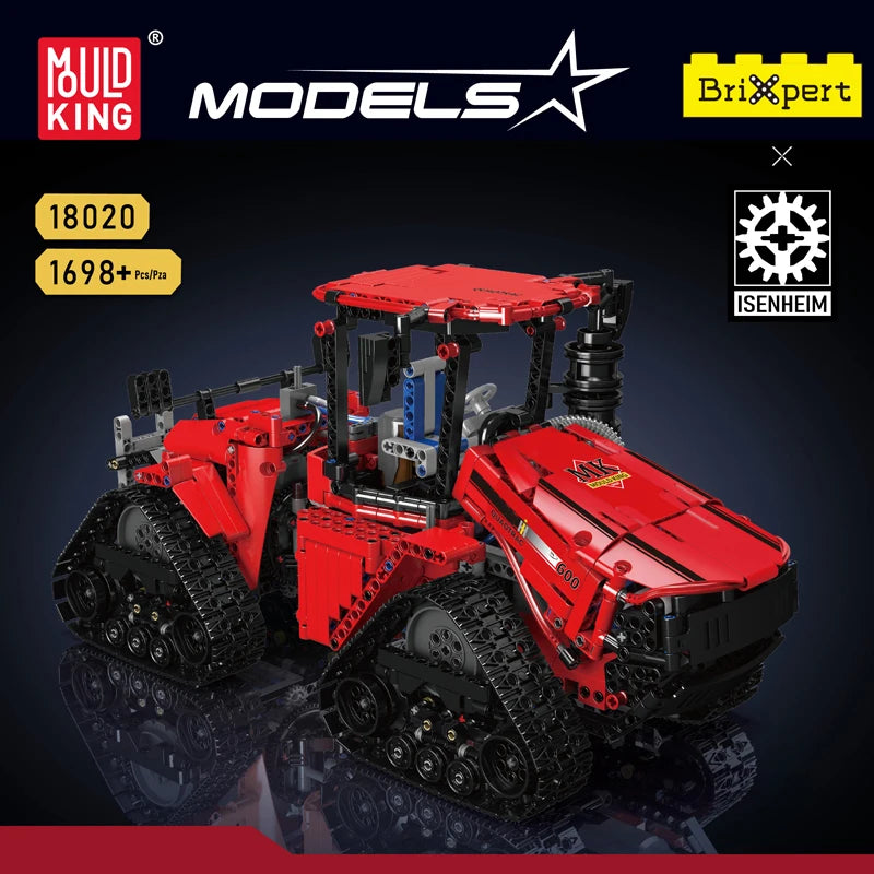 Mould King 18020 Pneumatic Crawler Tractor | RC MOC-35270 Technical Farm Truck Building Block Set - Limetastore