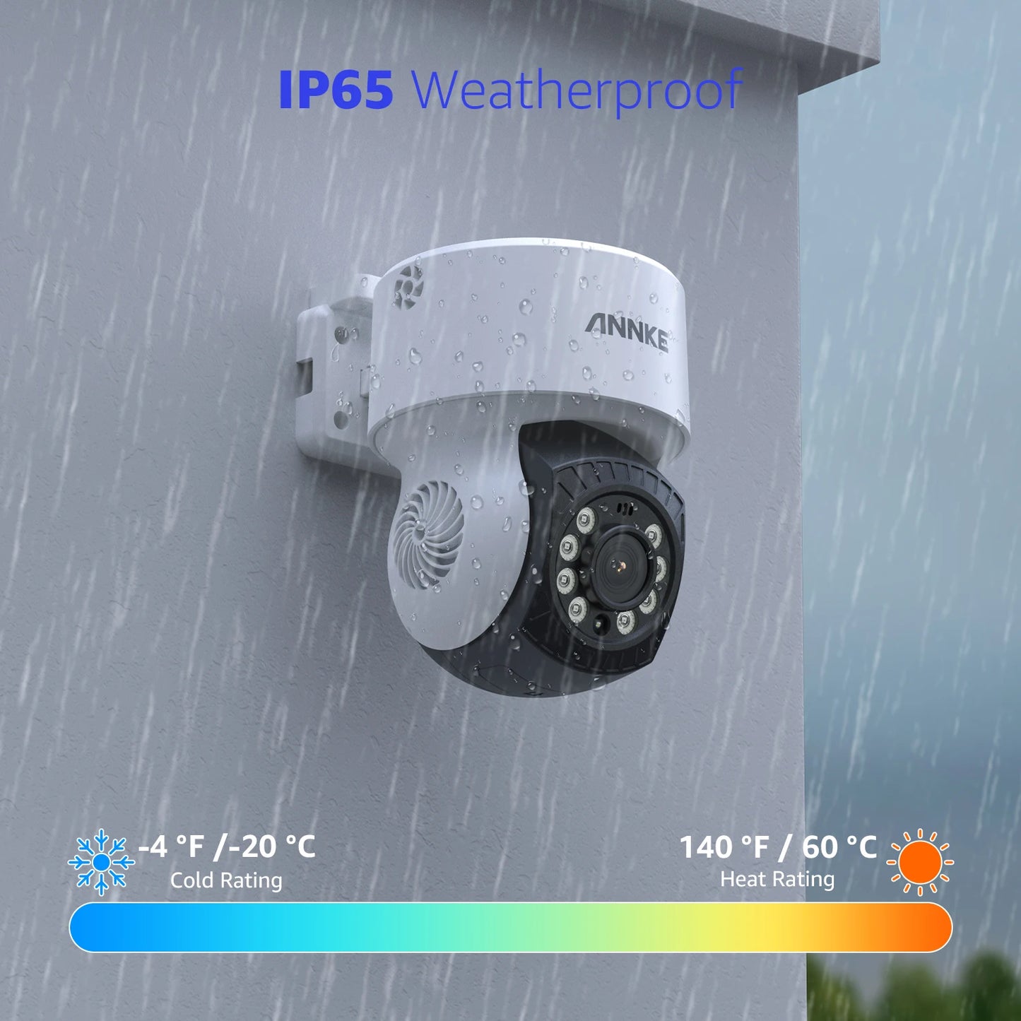 ANNKE 1080P CCTV sistem | 8-kanalni 5MP DVR, 8× IP65 kupolaste kamere, zaznavanje ljudi