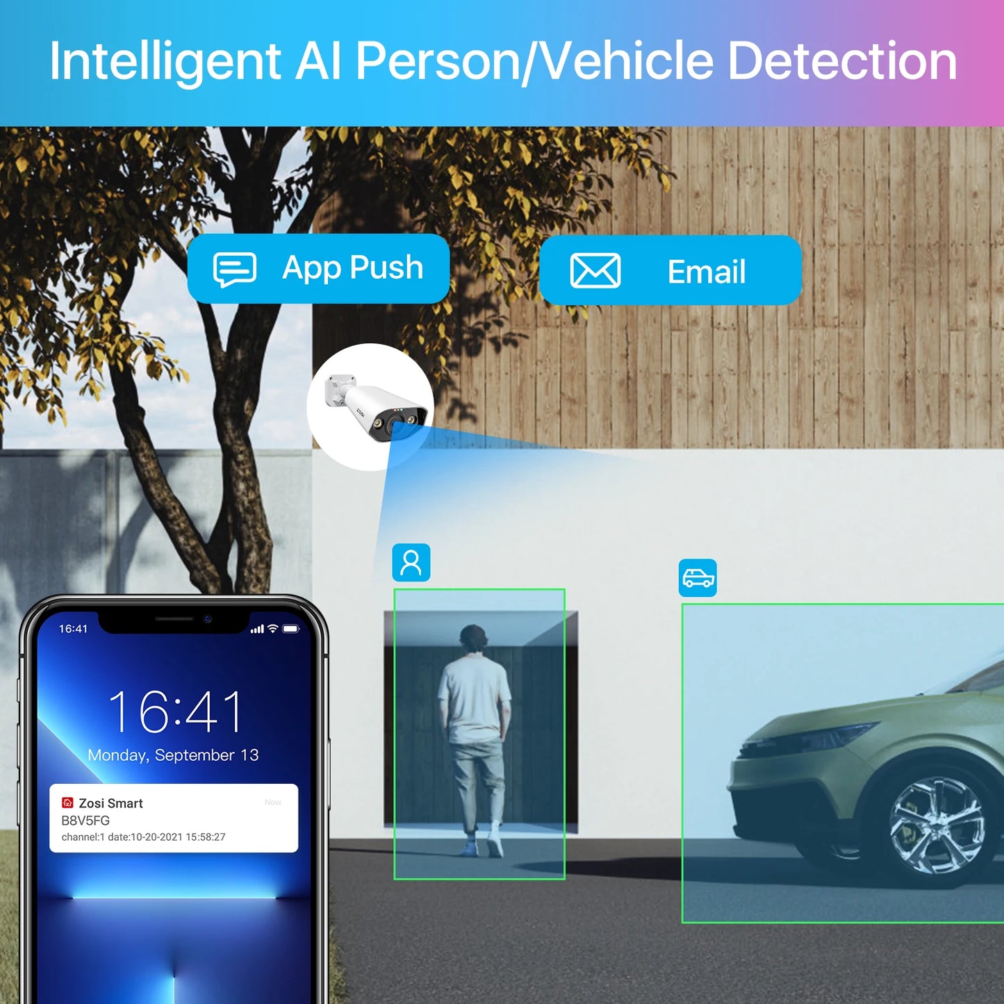 ZOSI 4K 8MP PoE Security Camera System – 8CH NVR Kit with 5MP/8MP Outdoor IP Cameras | AI Human
