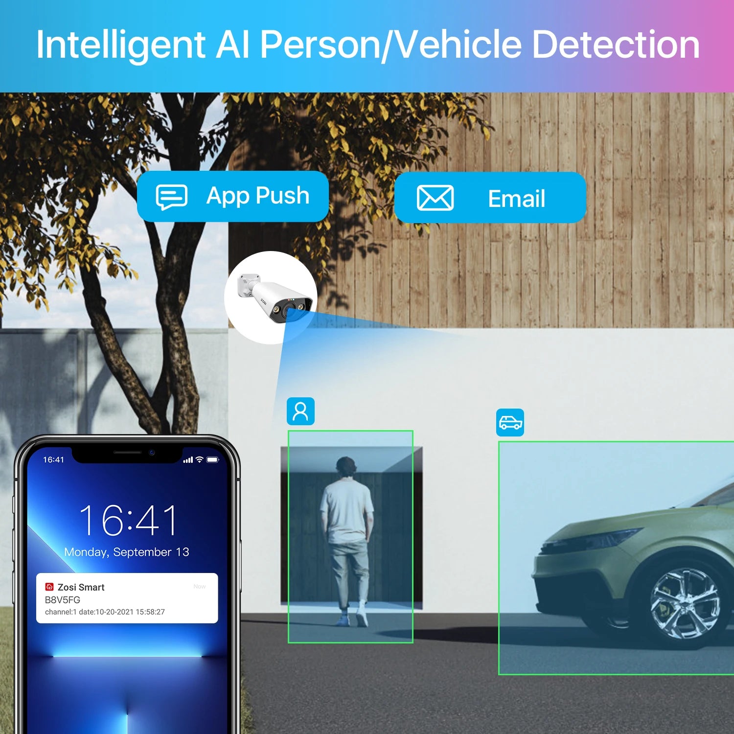 ZOSI 4K 8MP PoE Security Camera System – 8CH NVR Kit with 5MP/8MP Outdoor IP Cameras | AI Human