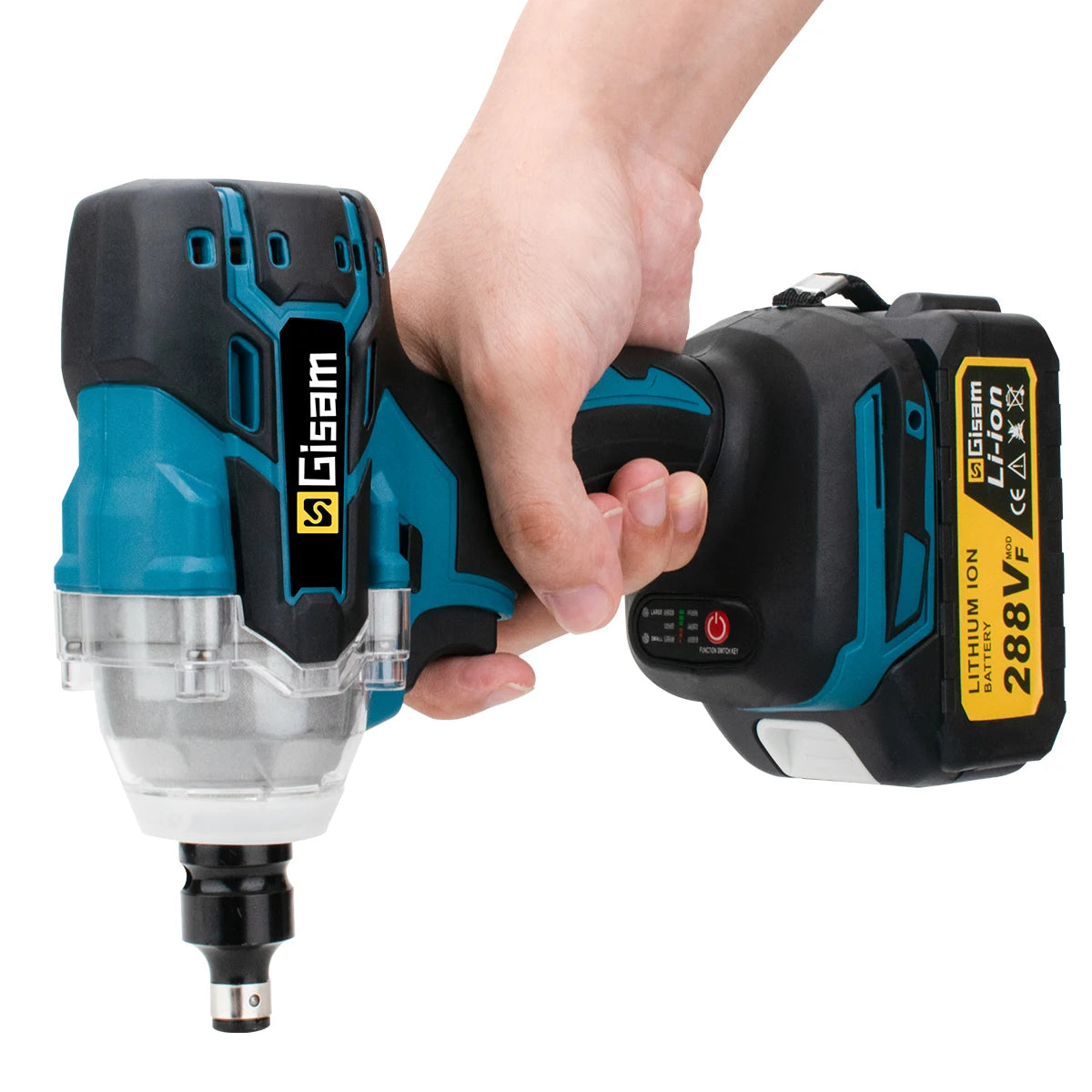 Gisam 320 Nm brezkrtačni udarni vijačnik 1/2"
