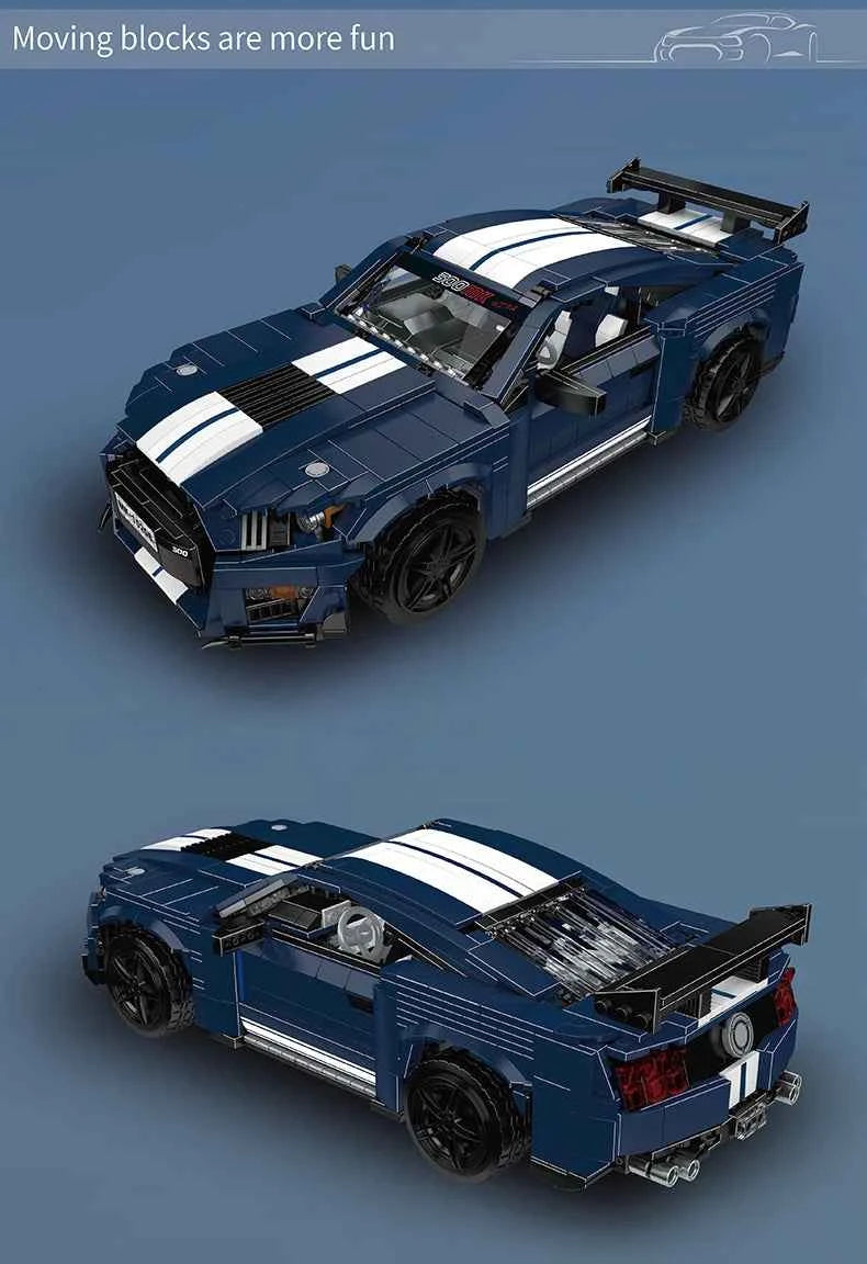 Mould King 10208 Cobra Classic Car — Technical Vintage Brick Model for Kids & Collectors - Limetastore