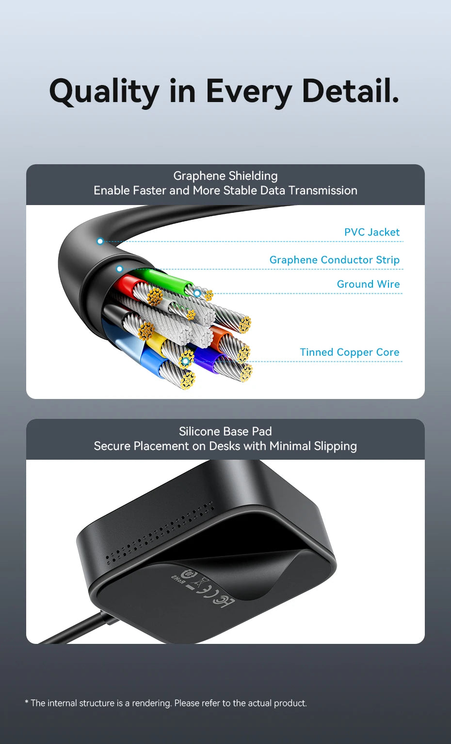 Vention USB 3.0 / USB-C 3.2 Gen1 RGB zvezdišče | 4-portni 5Gbps namizni razdelilnik za PC in prenosnik