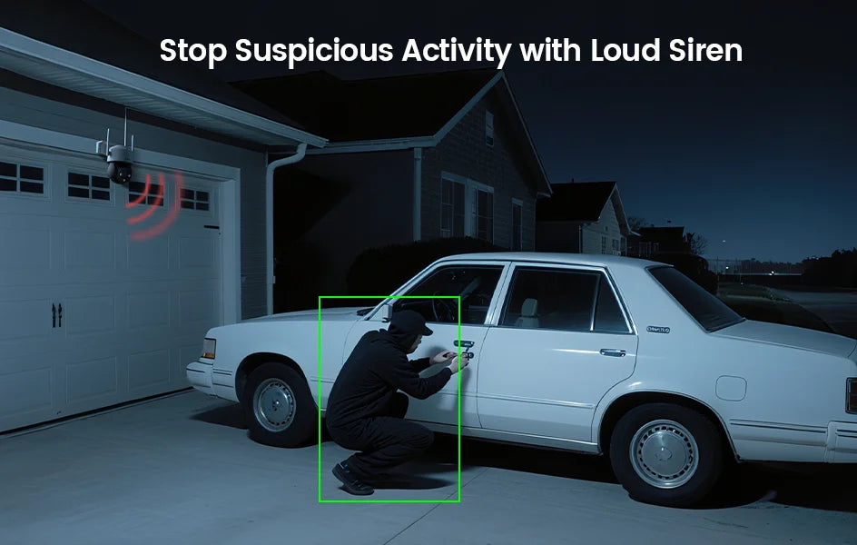 ZOSI C290 4K 8MP/4MP/2MP Outdoor PTZ WiFi Security Camera – Auto Person Tracking, 2‑Way Audio